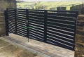 Steel Metal Panel Driveway Gate - Folding